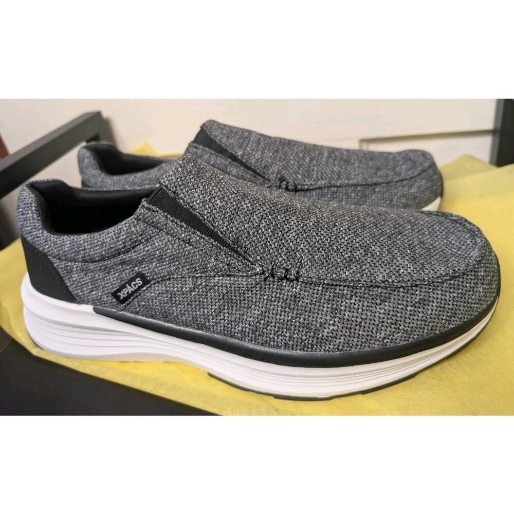 XPACS Men's Orthopedic Super Soft Loafers Cushioned Canvas Shoes Size 12